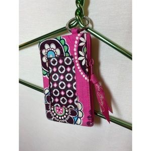 Vera Bradley Cupcake Pink Zip ID Case